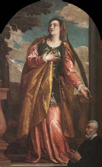 Paolo Veronese St Lucy and a Donor